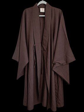 Shanghai Story Shaolin Buddhist Monk Robe – Brown – Men's Large